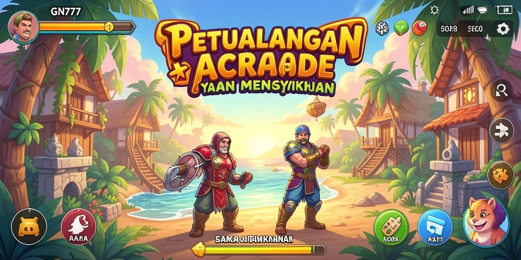 Screenshot gameplay GN777 menampilkan petualangan Arcade yang seru.