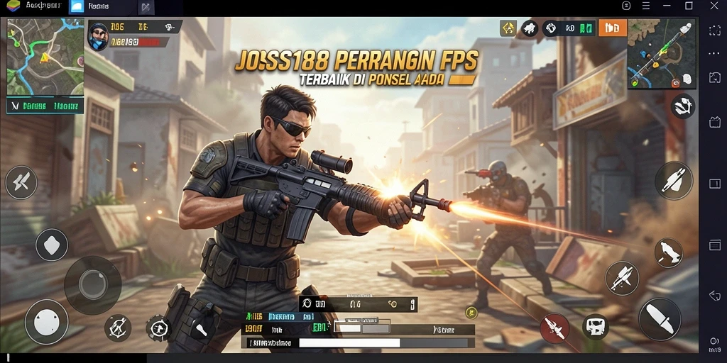 Tampilan aksi mendebarkan dalam gameplay JOSS188 yang seru.