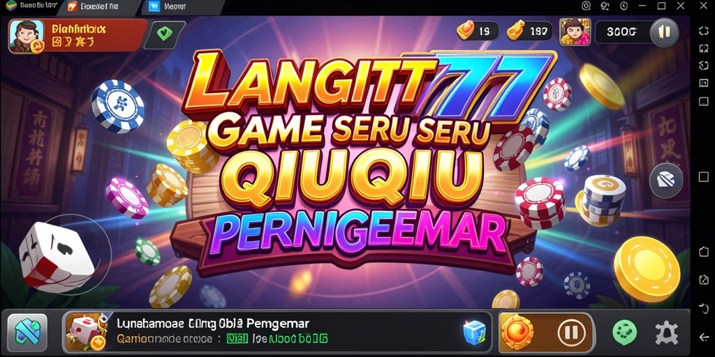 Screenshot utama LANGIT777 dengan gameplay QiuQiu yang menarik.