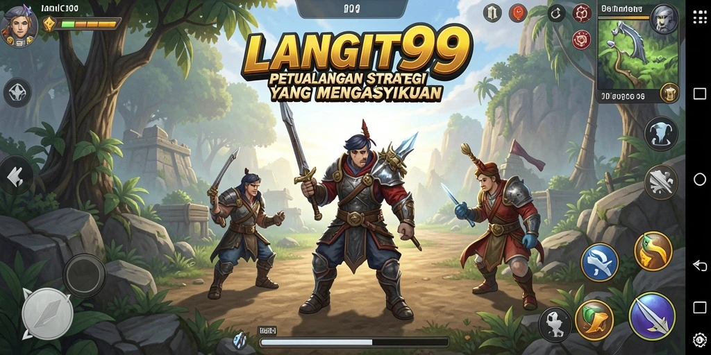 Tampilan gameplay LANGIT99 dengan strategi mendalam dan grafis menarik.