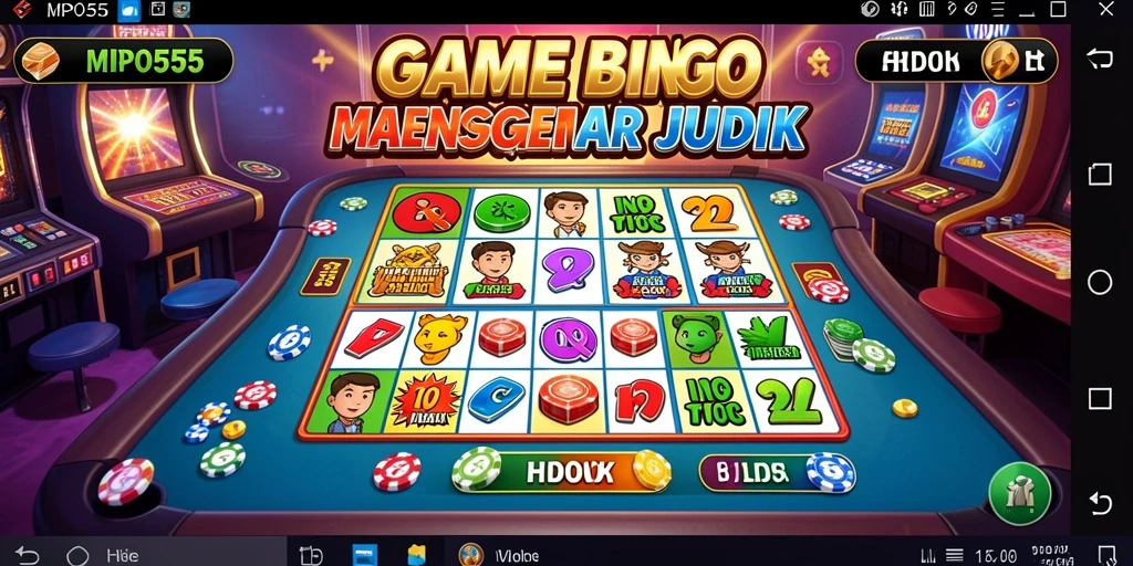 Tampilan gameplay seru dalam aplikasi Bingo MPO555.