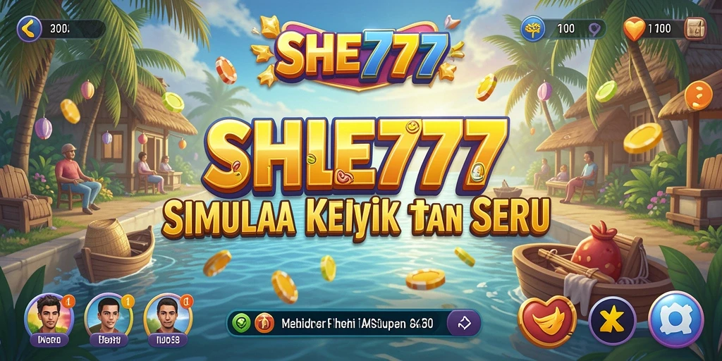 Tampilan antarmuka permainan yang menarik dan interaktif di SHE777.