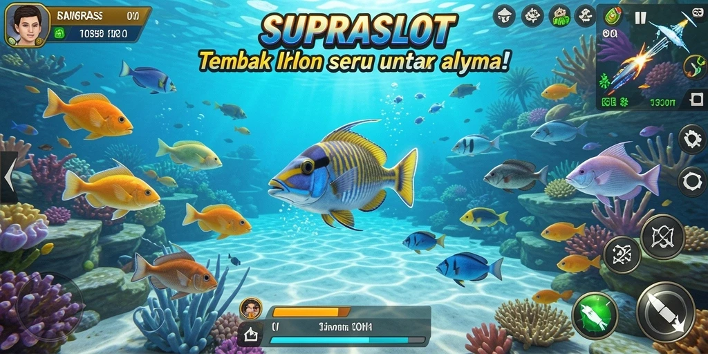 Gameplay seru Tembak Ikan di SUPRASLOT.